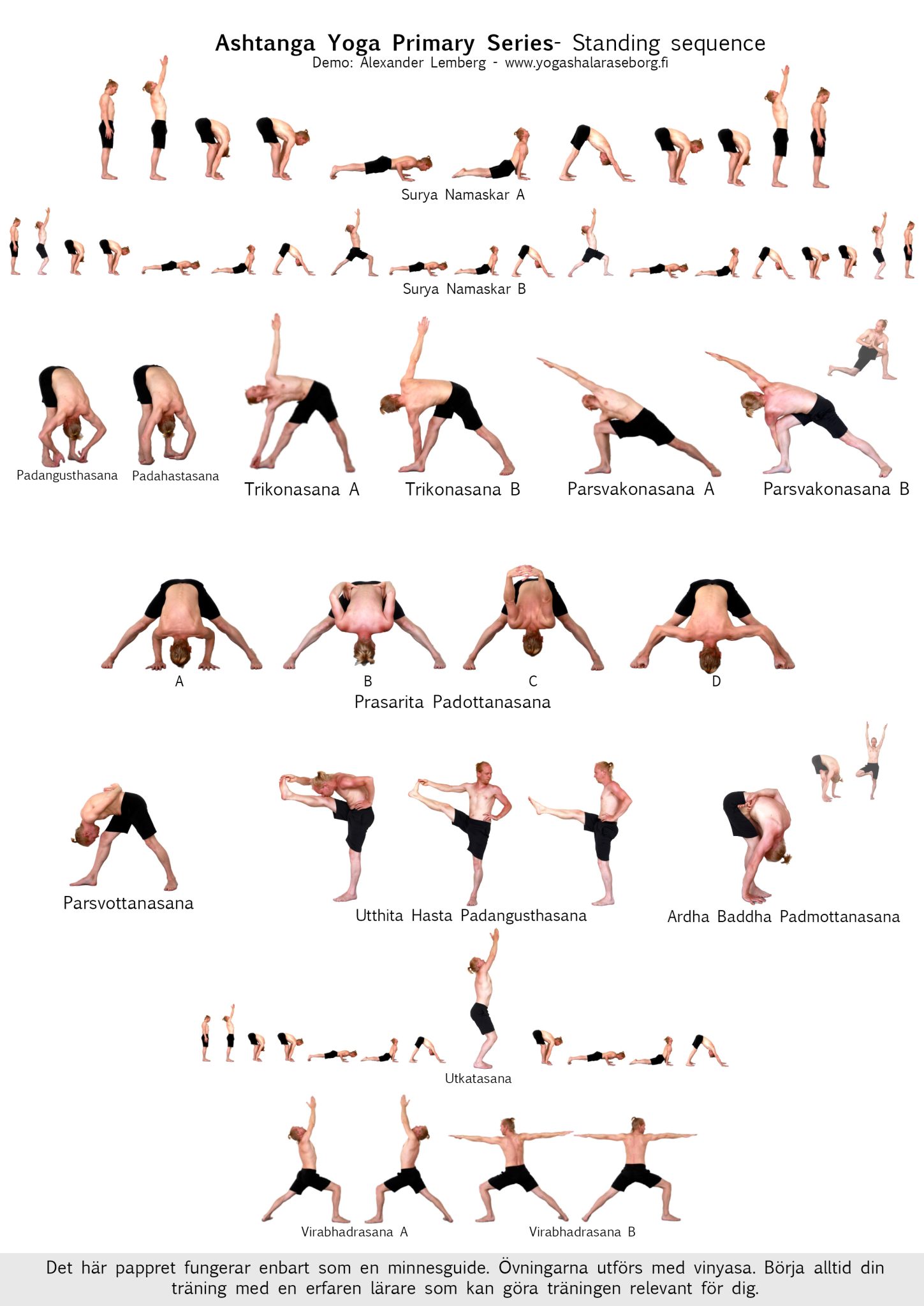 Ashtanga Asana Chart – Yogashala Raseborg